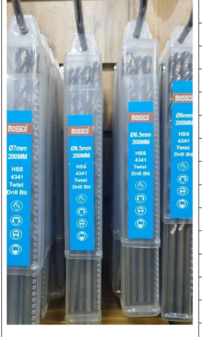 MOSSCO HSS-4341 cho'zilgan metall uchun shurlama 3×160