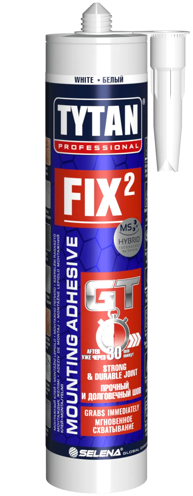 TYTAN FIX2 GT Montaj elasi oq 290 ml
